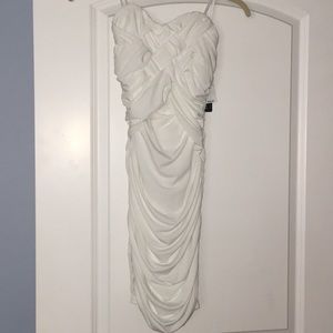 White body con dress